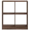 vidaXL Libreria Rovere Marrone 68,5x32x75 cm in Legno Multistrato