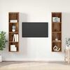 vidaXL Set mobile TV 2 pcs Marrone 37 x 37 x 142,5 cm