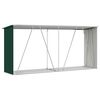 vidaXL Capannone da Giardino in Acciaio Zincato 330x84x152cm Verde