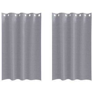 vidaXL Tende Blackout con Anelli 2 pcs Grigio chiaro 175 x 140 cm