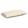 vidaXL Cuscino per Schiena Crema 100 x 50 cm Tessuto in Cords