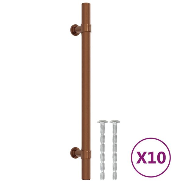 vidaXL Maniglie per Mobili 10pz Bronzo 160mm in Acciaio Inox