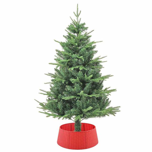 vidaXL GonnaperAlberodiNatale Rosso Ø 65 x 24 cm Plastica