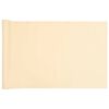 vidaXL Paravento da Balcone Crema 300x120 cm in PVC