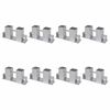 vidaXL Set Supporti per Legna da Ardere 8 pz in Acciaio Argento