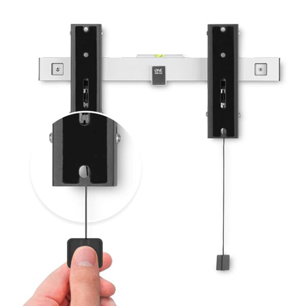 One For All Staffa TV Inclinabile OLED 32"-77" Bianca e Nera