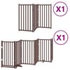 vidaXL Cancello Cani Porta Pieghevole Marrone 9 Pannelli 450cm Pioppo