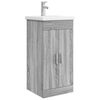 vidaXL Mobile da bagno con lavabo Sonoma grigio 42 x 40 x 84,5 cm