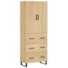 vidaXL Credenza Rovere Sonoma 69,5x34x180 cm in Legno Multistrato