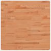 vidaXL Piano per Tavolo 70x70x2,5 cm Quadrato Legno Massello di Faggio