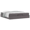 vidaXL Struttura letto con materasso con materasso 2 pcs Grigio PVC