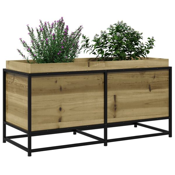 vidaXL Fioriera da Giardino 100x40x50 cm in Legno di Pino Impregnato