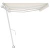 vidaXL Tenda da Sole Autoportante Automatica 600x350 cm Crema