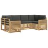 vidaXL Set di divani da esterno 6 pcs Bianco e Antracite