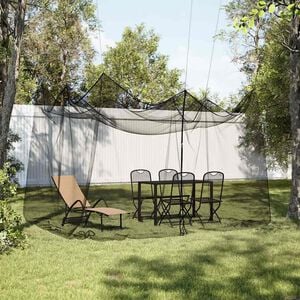 vidaXL Zanzariera per Esterni 220 Maglie Nero 300x300x250 cm