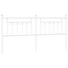 vidaXL Testiera in Metallo Bianco 193 cm