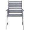 vidaXL Set da Pranzo da Giardino 3 pz Legno Massello di Acacia Grigio