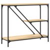 vidaXL Tavolino Consolle Rovere Sonoma 88,5x30x75 cm Legno Multistrato