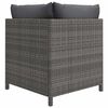 vidaXL Set Divani da Giardino 12 pz con Cuscini in Polyrattan Grigio