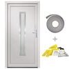 vidaXL Porta Ingresso Bianca 98x190 cm in PVC