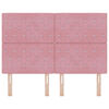 vidaXL Testiera LED con luci a strisce a LED Rosa 144 cm Poliestere