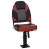 vidaXL Sedile per Barca con Supporto Altezza Regolabile Girevole 360&deg;