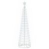 vidaXL Albero di Natale a cono LED 180 cm 250 LED Bianco freddo