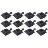 vidaXL Lampade Solari da Esterno 12 pz LED Quadrate 12 cm Nere