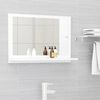 vidaXL Specchio da Bagno Bianco 60x10,5x37 cm in Legno Multistrato