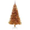 vidaXL Albero di Natale con 150 LED con supporto Oro 150 cm PET