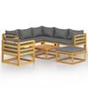 vidaXL Set Divani da Giardino 8 pz con Cuscini in Massello di Acacia