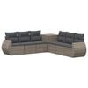 vidaXL Set di divani 7 pz Grigio e Grigio Scuro