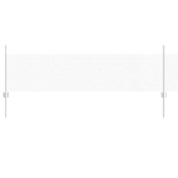 vidaXL Recinzione con Posto Argento 0,5 x 50 m Acciaio