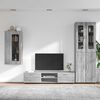 vidaXL Set mobile TV con porta FLORIN Grigio Sonoma Legno multistrato