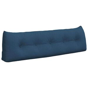 vidaXL Cuscino per Schiena Blu 160 x 24 x 50 cm Tessuto