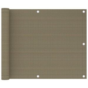 vidaXL Paravento da Balcone Grigio Talpa 75x300 cm in HDPE