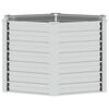 vidaXL Letto Rialzato da Giardino 129x77 cm in Acciaio Zincato Argento