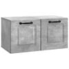 vidaXL Mobile Porta TV da Muro Grigio Cemento 59,5 x 31 x 30 cm