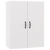 vidaXL Mobile Pensile Bianco 69,5x34x90 cm in Legno Multistrato
