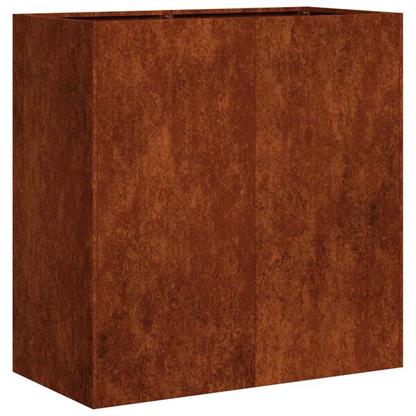 vidaXL Fioriera Arrugginita 80x40x80 cm in Acciaio Corten