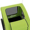 vidaXL Rimorchio da Bici per Animali Verde Oxford e Ferro