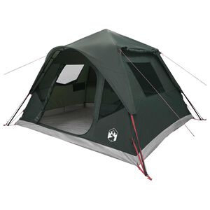 vidaXL Tenda Istantanea con tetto Verde militare 305 x 275 x 190 cm