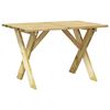 vidaXL Tavolo da Giardino 110x73x70 cm in Legno di Pino Impregnato