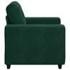 vidaXL Divano Sedia Verde Scuro 100x78x80 cm Velluto