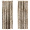 vidaXL Tende in Velluto con tende 2 pcs Champagne 260 x 140 cm Velluto