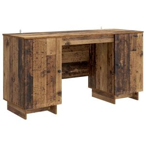 vidaXL Scrivania Legno antico Legno ingegnerizzato 142,5 x 50 x 75 cm