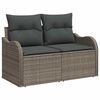 vidaXL Set Divano da Giardino 7 pcs Grigio polyrattan