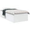 vidaXL Struttura letto a pavimento Bianco 80 x 200 cm
