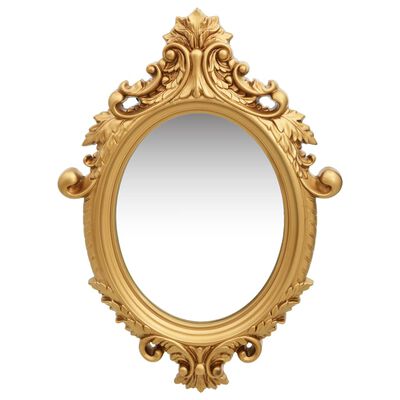vidaXL Specchio da Parete Stile Castello 56x76 cm Oro