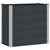 vidaXL Letto rialzato da giardino Nero 100 x 50 x 91 cm alluminio